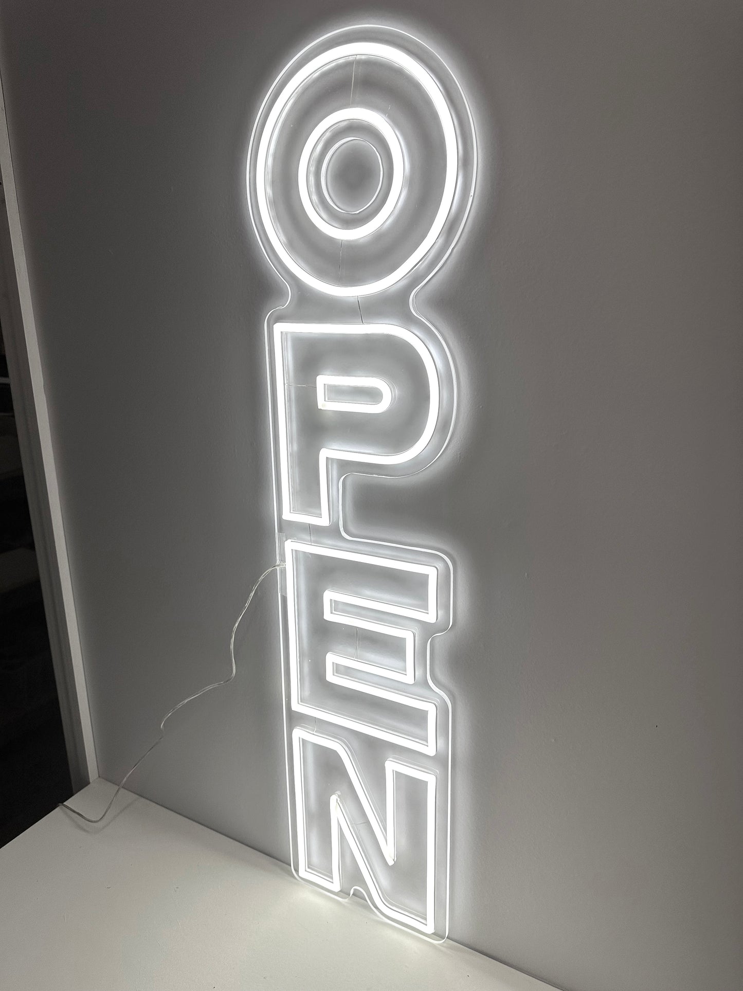 LED Neon Sign - OPEN Vertical 2 Line