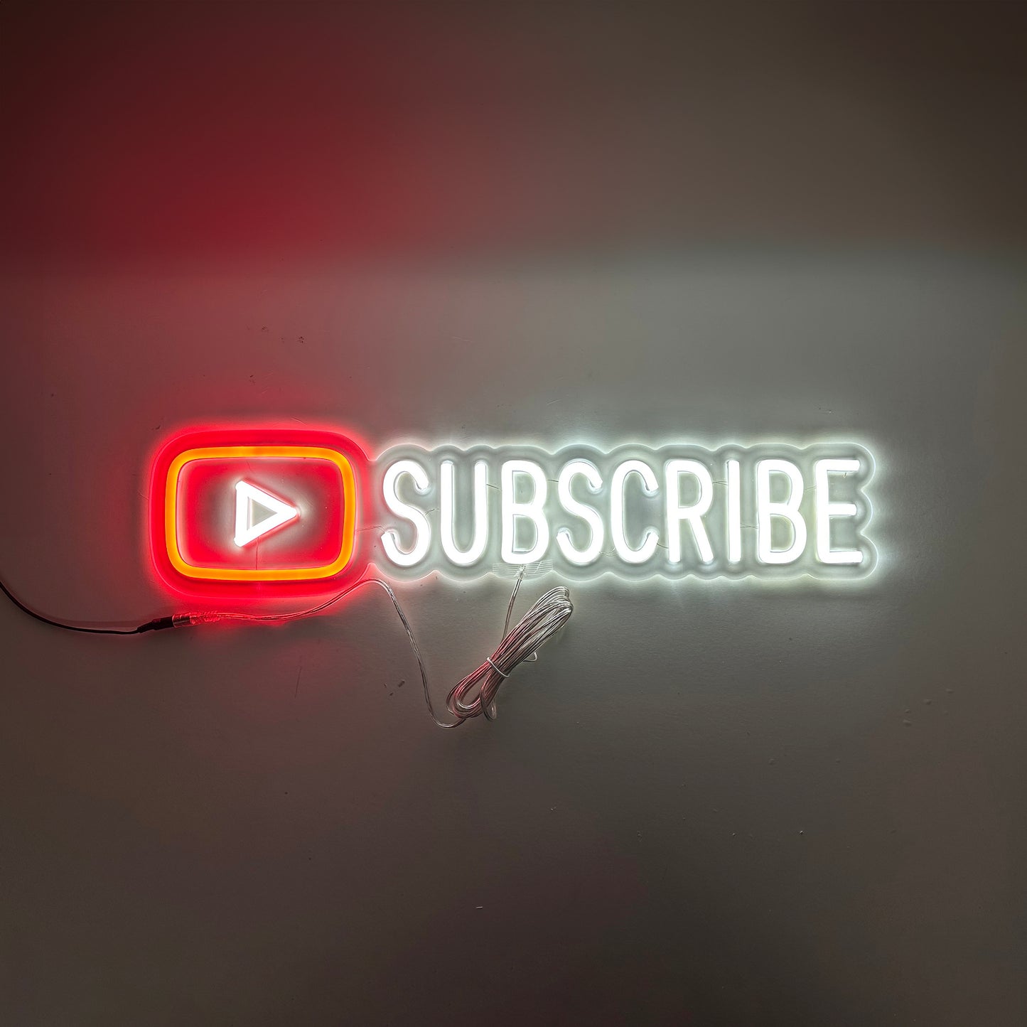LED Neon Sign - Youtube Play Subscribe Small