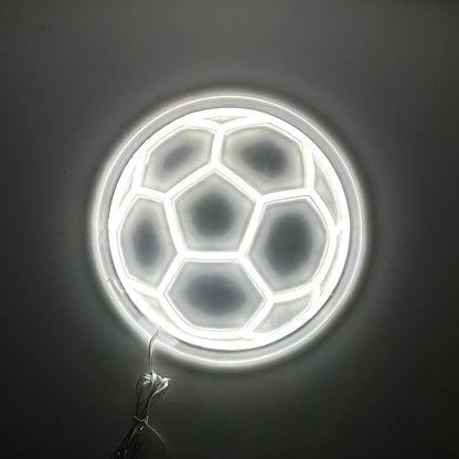 LED Neon Sign - Soccer Ball Small