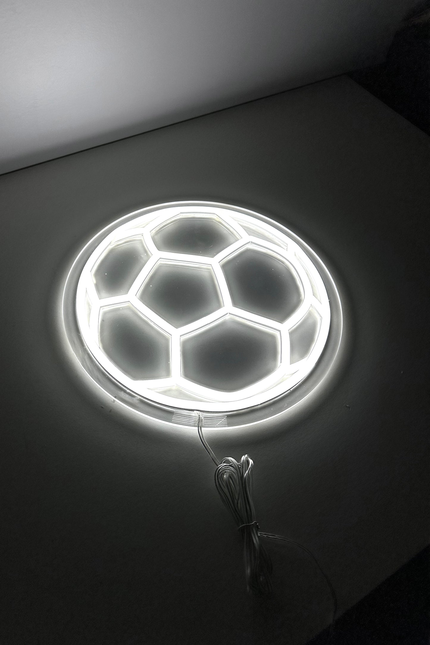 LED Neon Sign - Soccer Ball Small