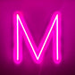 LED Neon Sign - Alphabet - M Small