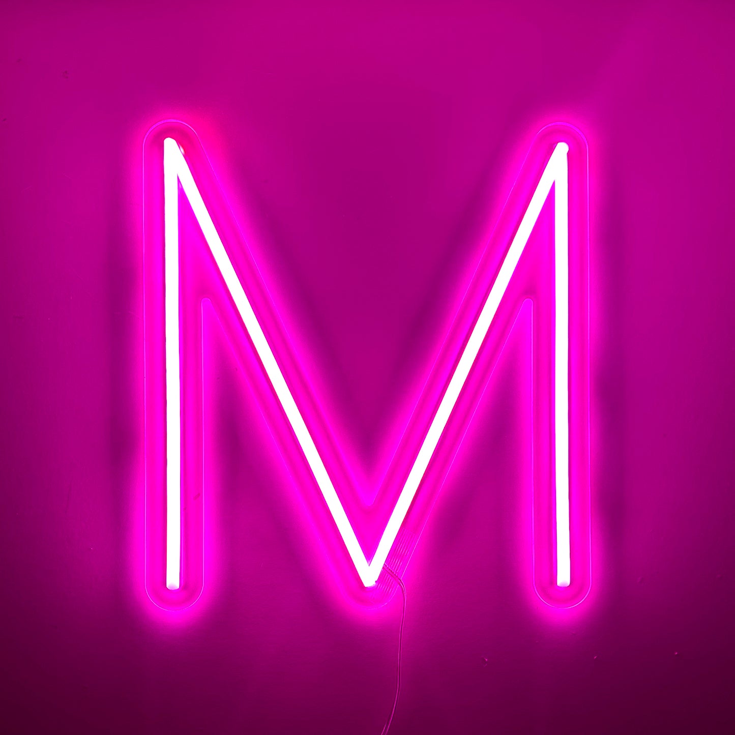LED Neon Sign - Alphabet - M Small