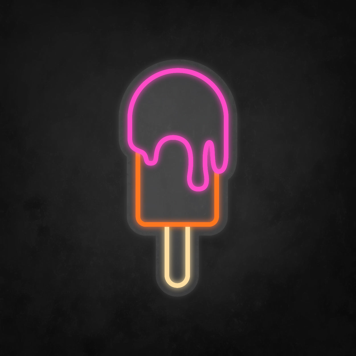 LED Neon Sign - Ice Cream - Stick
