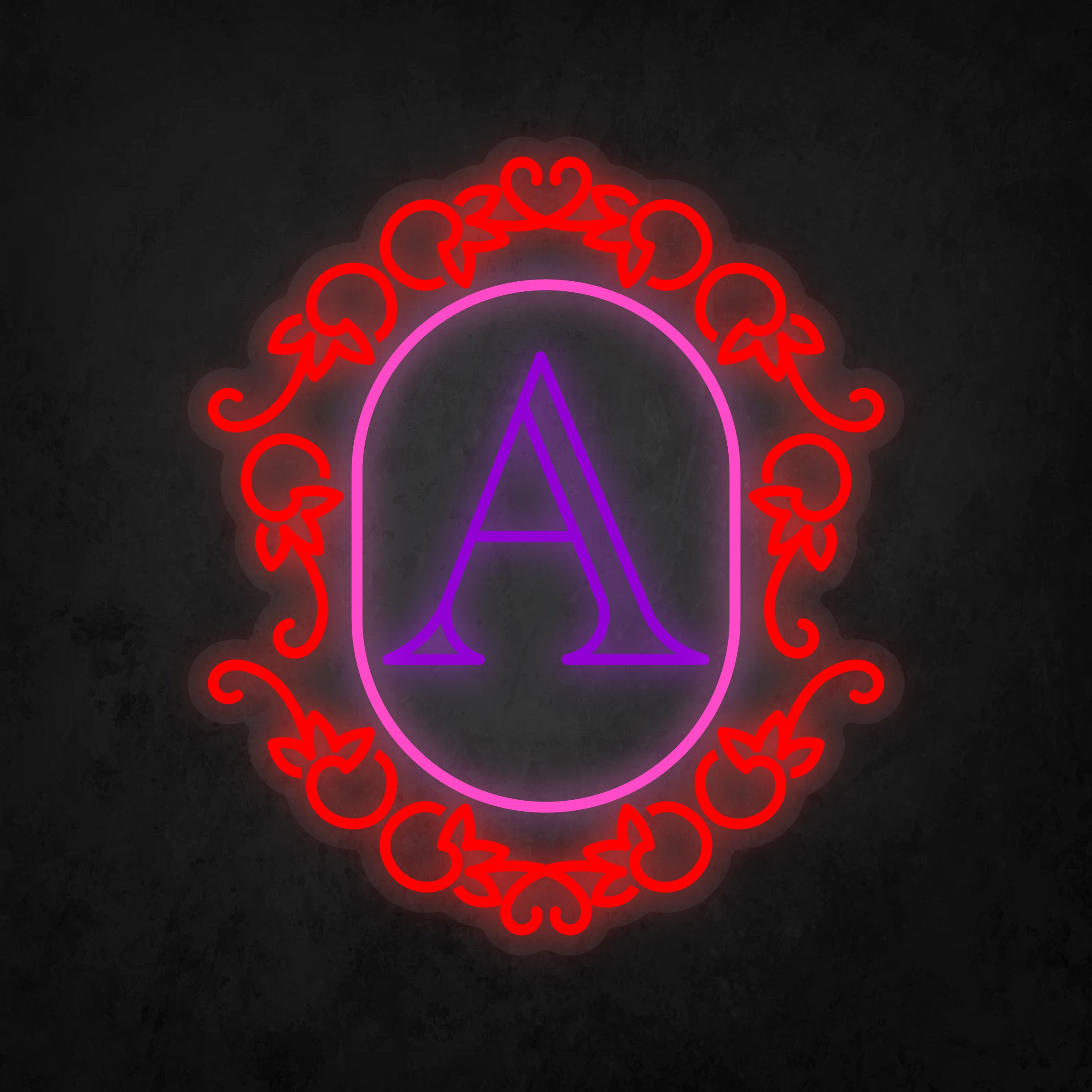 Sign Innichal LED Neon Sign - Initial A Special – Self Signs