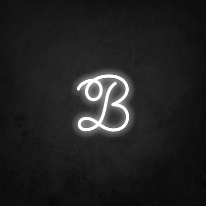 LED Neon Sign - Initial B