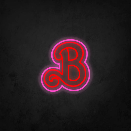 LED Neon Sign - Initial B 2 colors