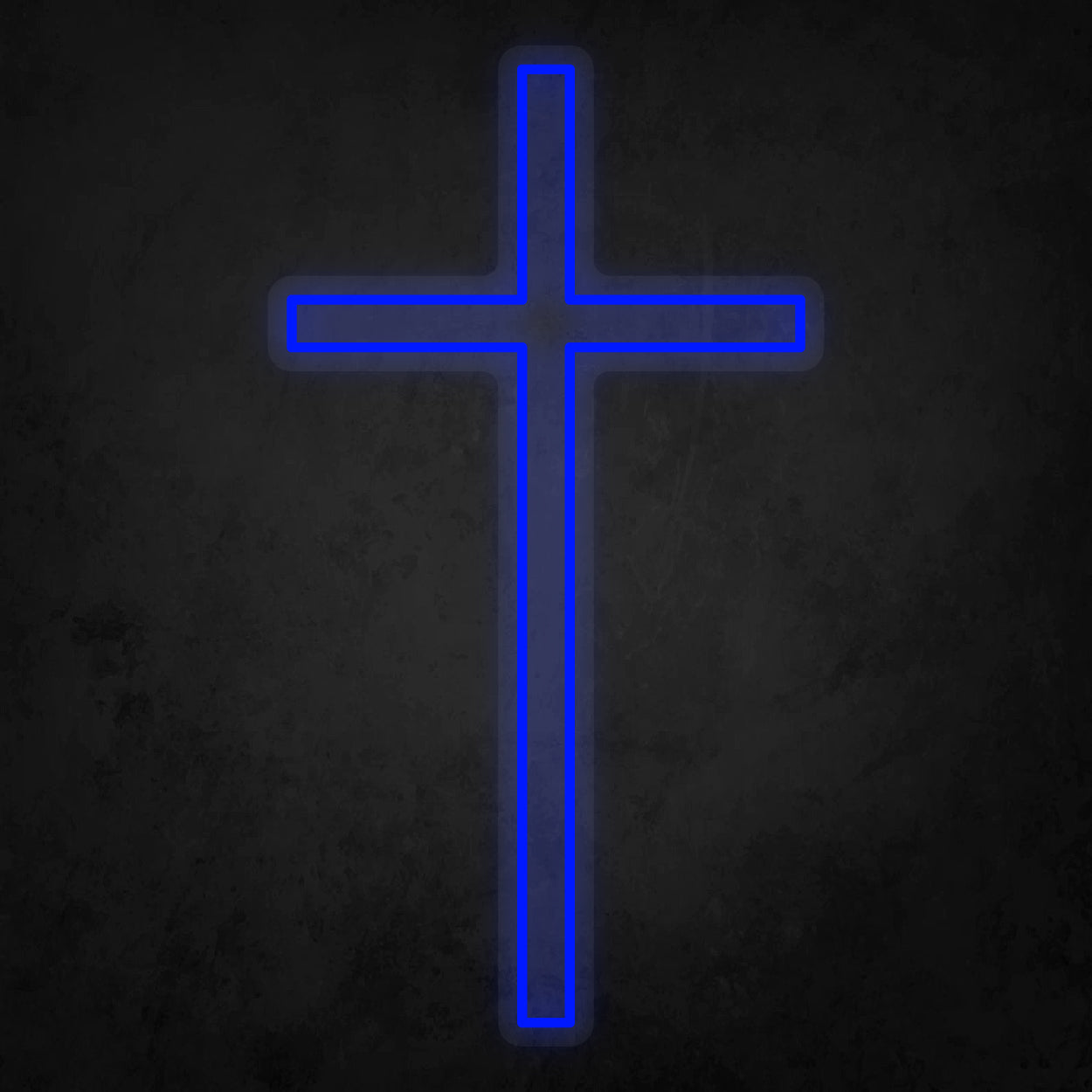 LED Neon Sign - The Cross Large 2 Line