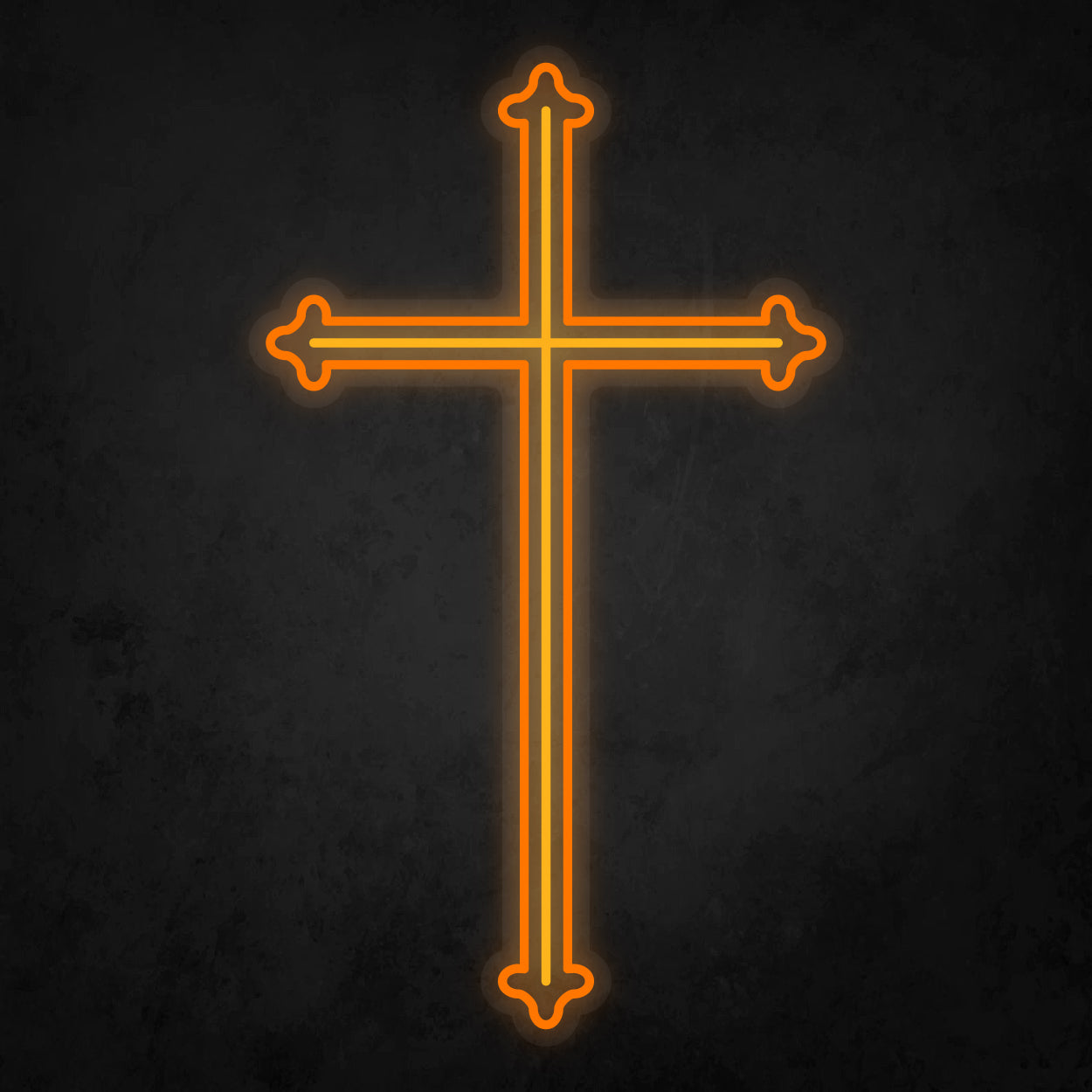 LED Neon Sign - The Cross Large 3 Line