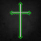 LED Neon Sign - The Cross Large 3 Line