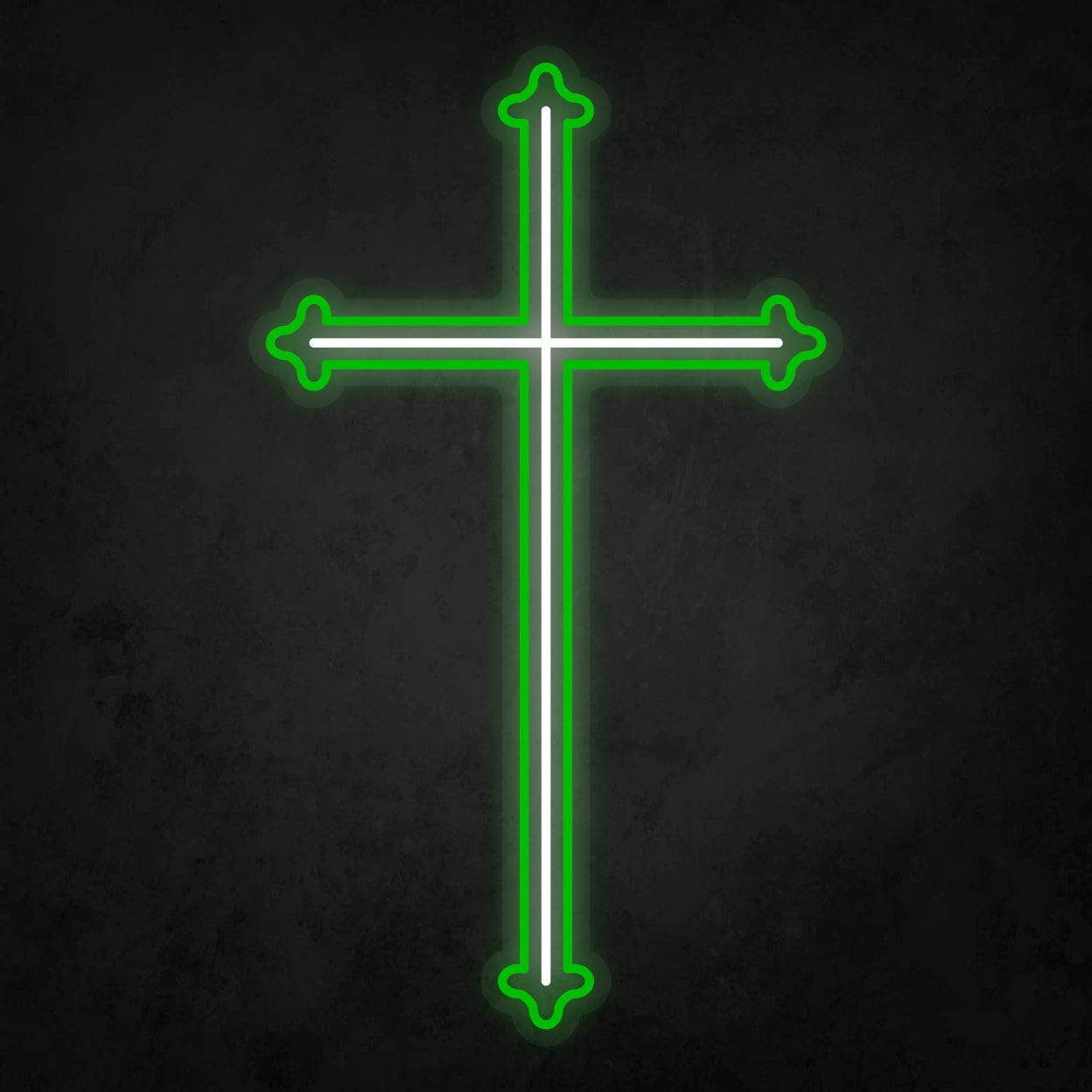 LED Neon Sign - The Cross Large 3 Line