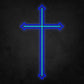 LED Neon Sign - The Cross Large 3 Line