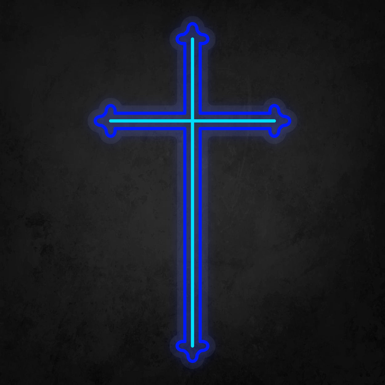 LED Neon Sign - The Cross Large 3 Line