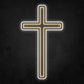 LED Neon Sign - The Cross Large 4 Line