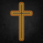 LED Neon Sign - The Cross Large 4 Line