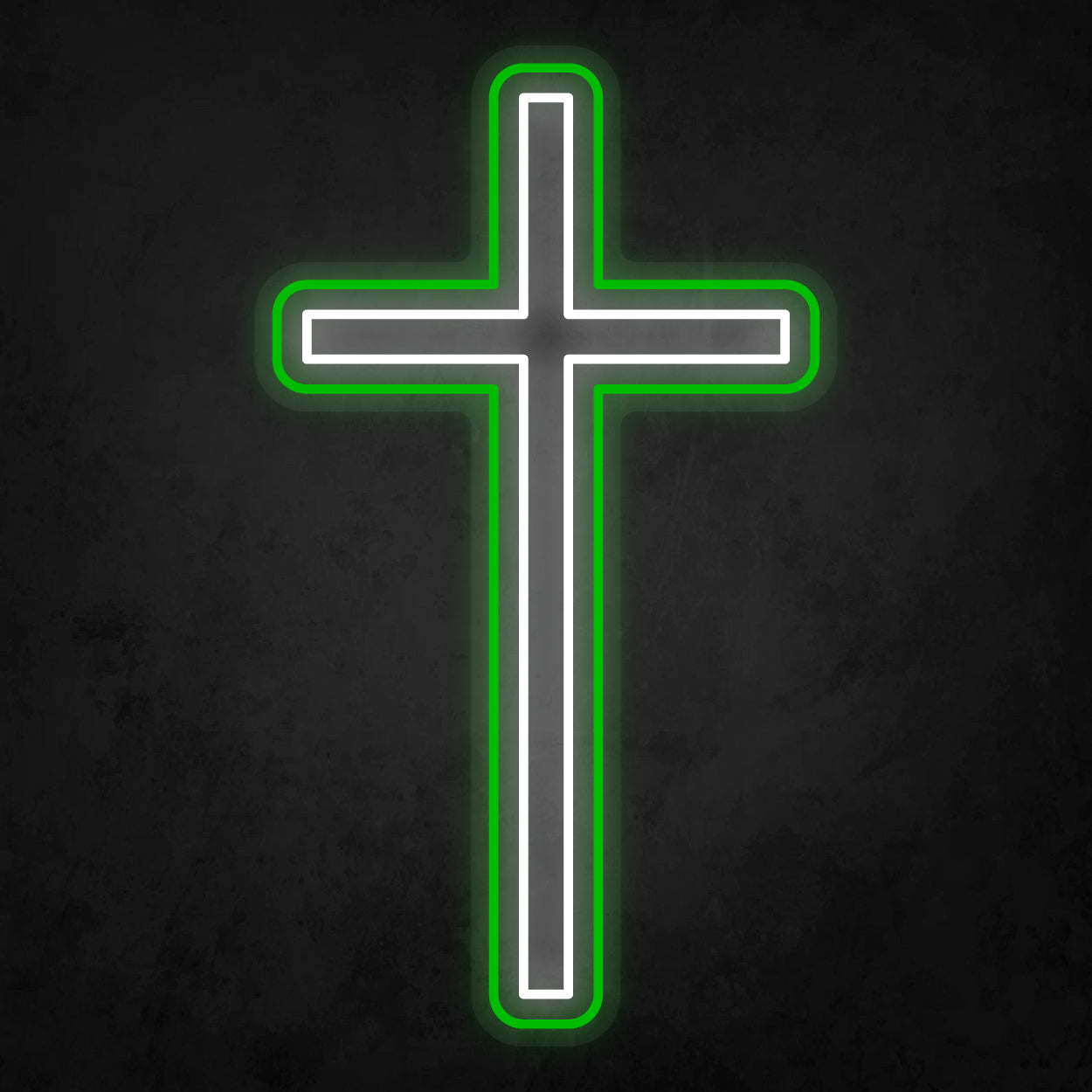 LED Neon Sign - The Cross Large 4 Line