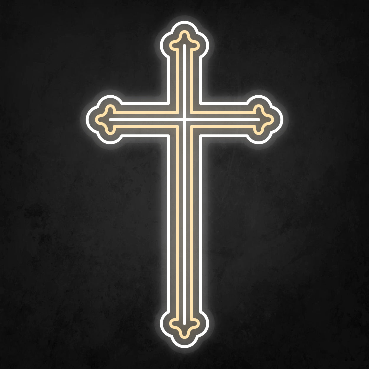 LED Neon Sign - The Cross Large - 5 Line