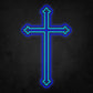 LED Neon Sign - The Cross Large - 5 Line