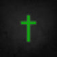 LED Neon Sign - The Cross Small 2 Line