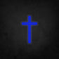 LED Neon Sign - The Cross Small 2 Line