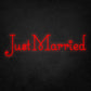LED Neon Sign - Just Married