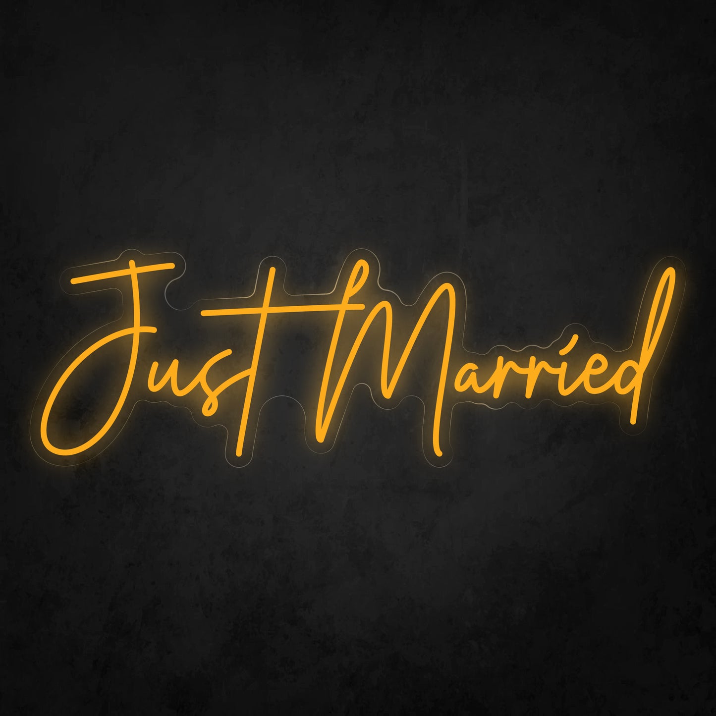LED Neon Sign - Just Married Cursive