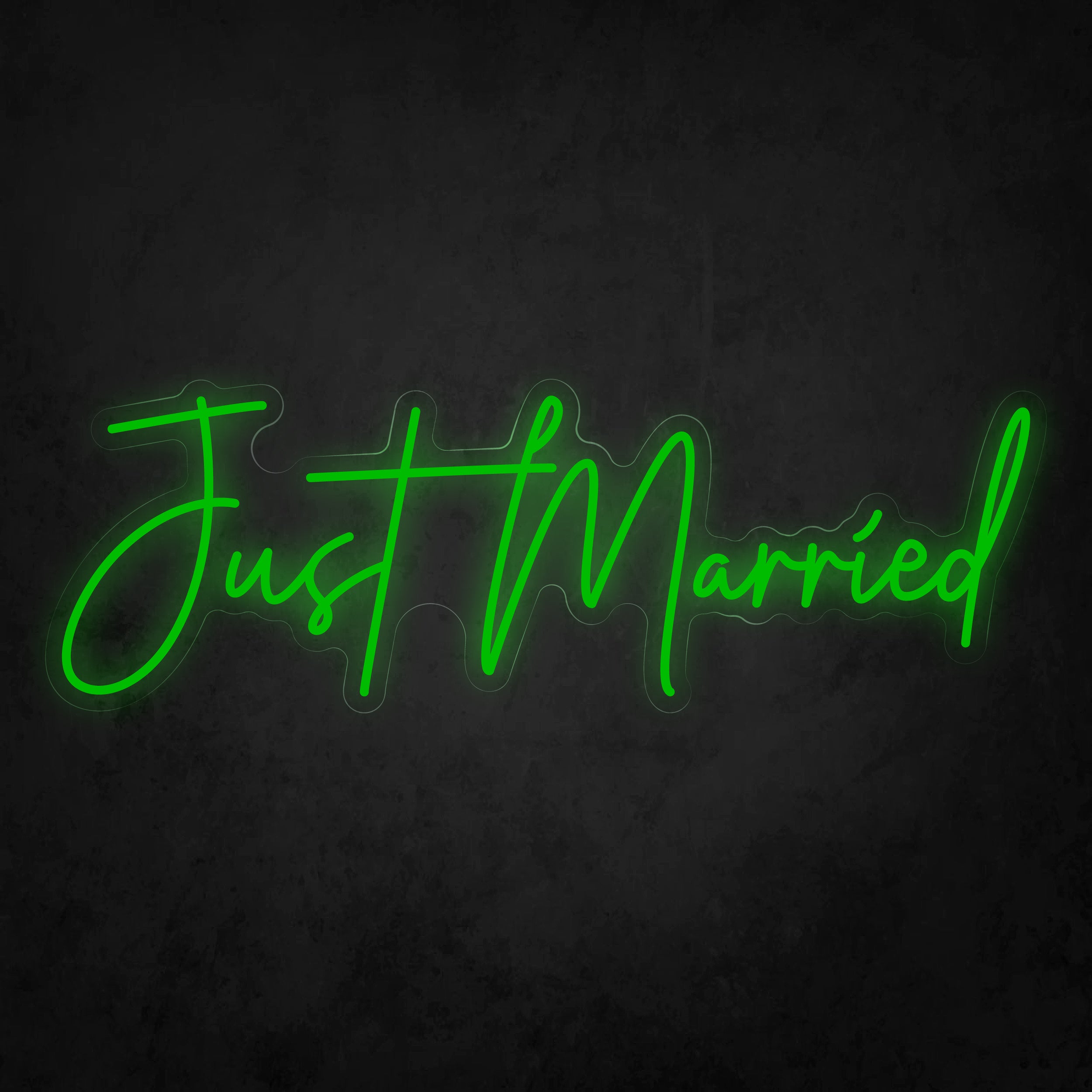 LED Neon Sign - Just Married Cursive – Self Signs