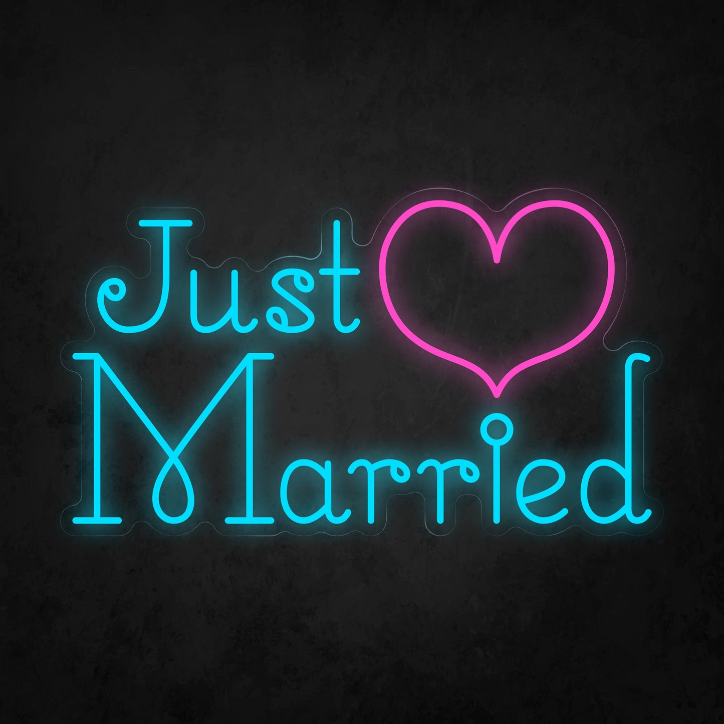 LED Neon Sign - Just ♡ Married