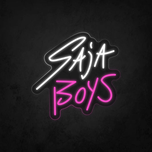 LED Neon Sign - KDH Saja Boys 2 Lines