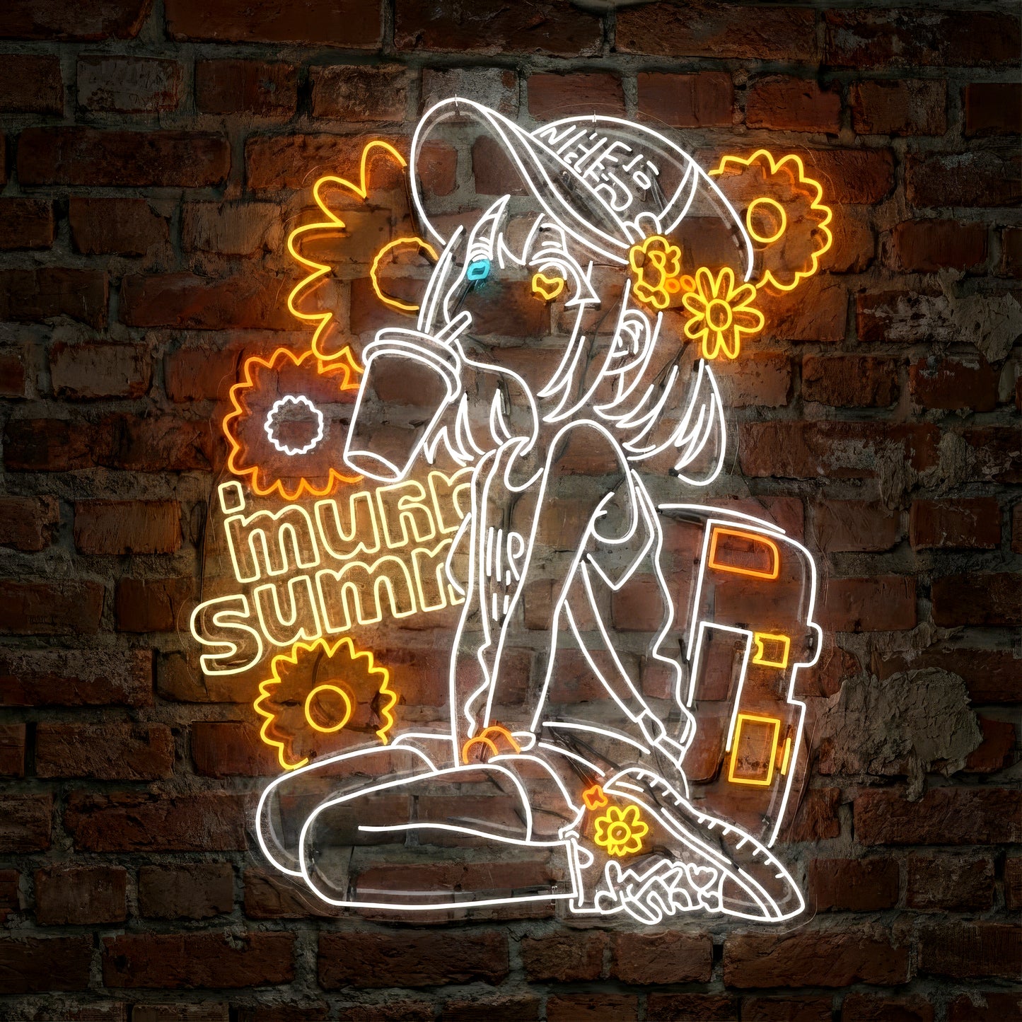 LED Neon Sign - Let's take a breather pop art