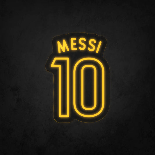 LED Neon Sign - MESSI 10