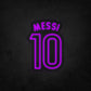LED Neon Sign - MESSI 10
