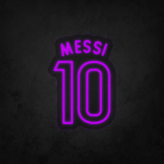 LED Neon Sign - MESSI 10