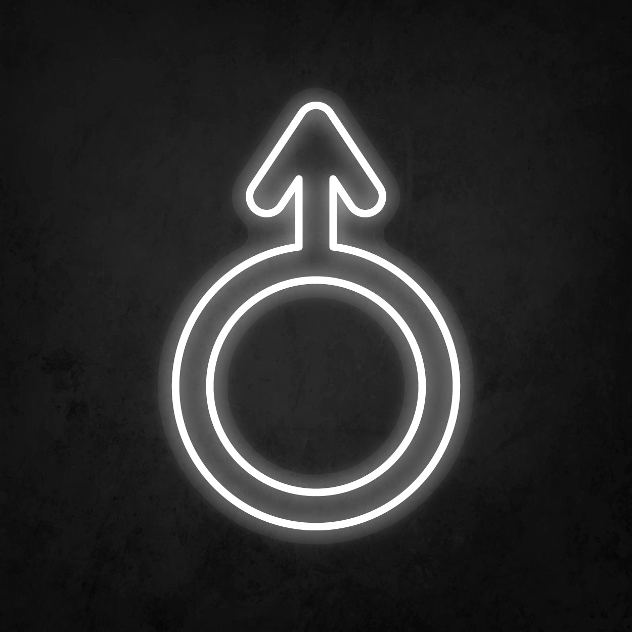 LED Neon Sign - Mars symbol Large