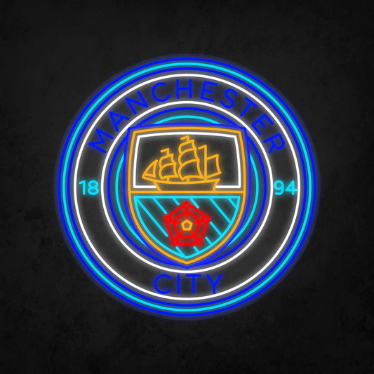 LED Neon Sign - Manchester City X Large