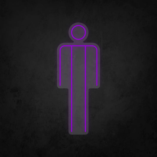 LED Neon Sign - Men's Restroom - Large