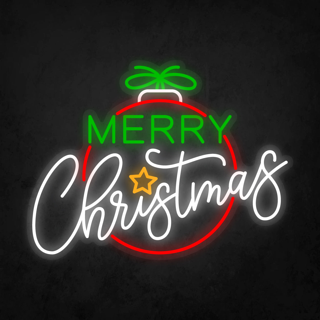 LED Neon Sign - Merry Christmas - Colorful