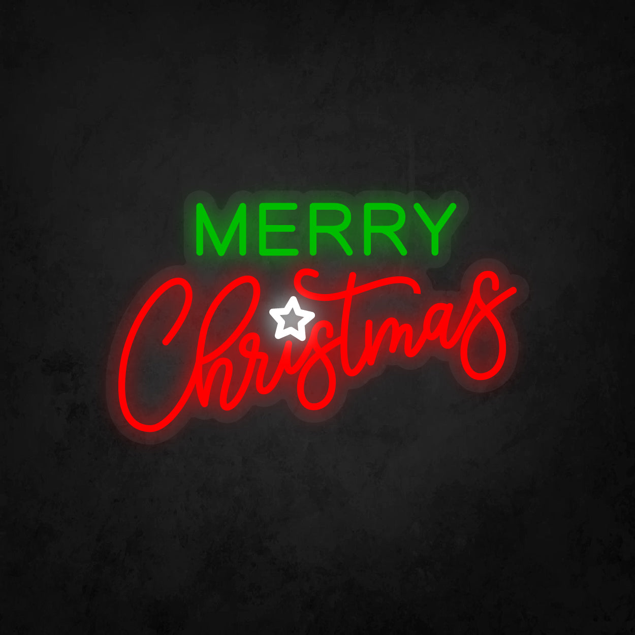 LED Neon Sign - Merry Christmas - Colorful - Small