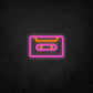 LED Neon Sign - Music Cassette Tape Small