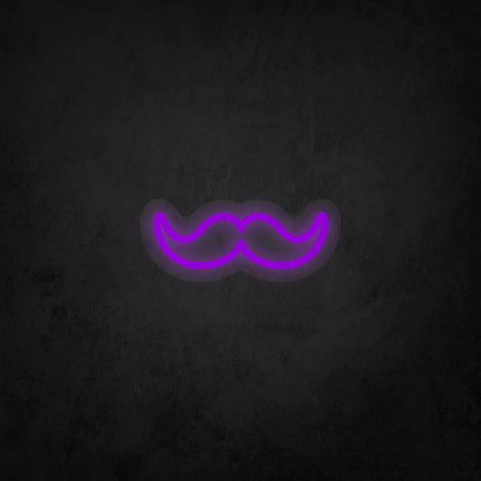LED Neon Sign - Mustache