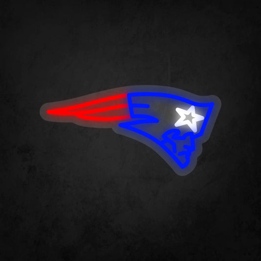LED Neon Sign - New England Patriots - Small