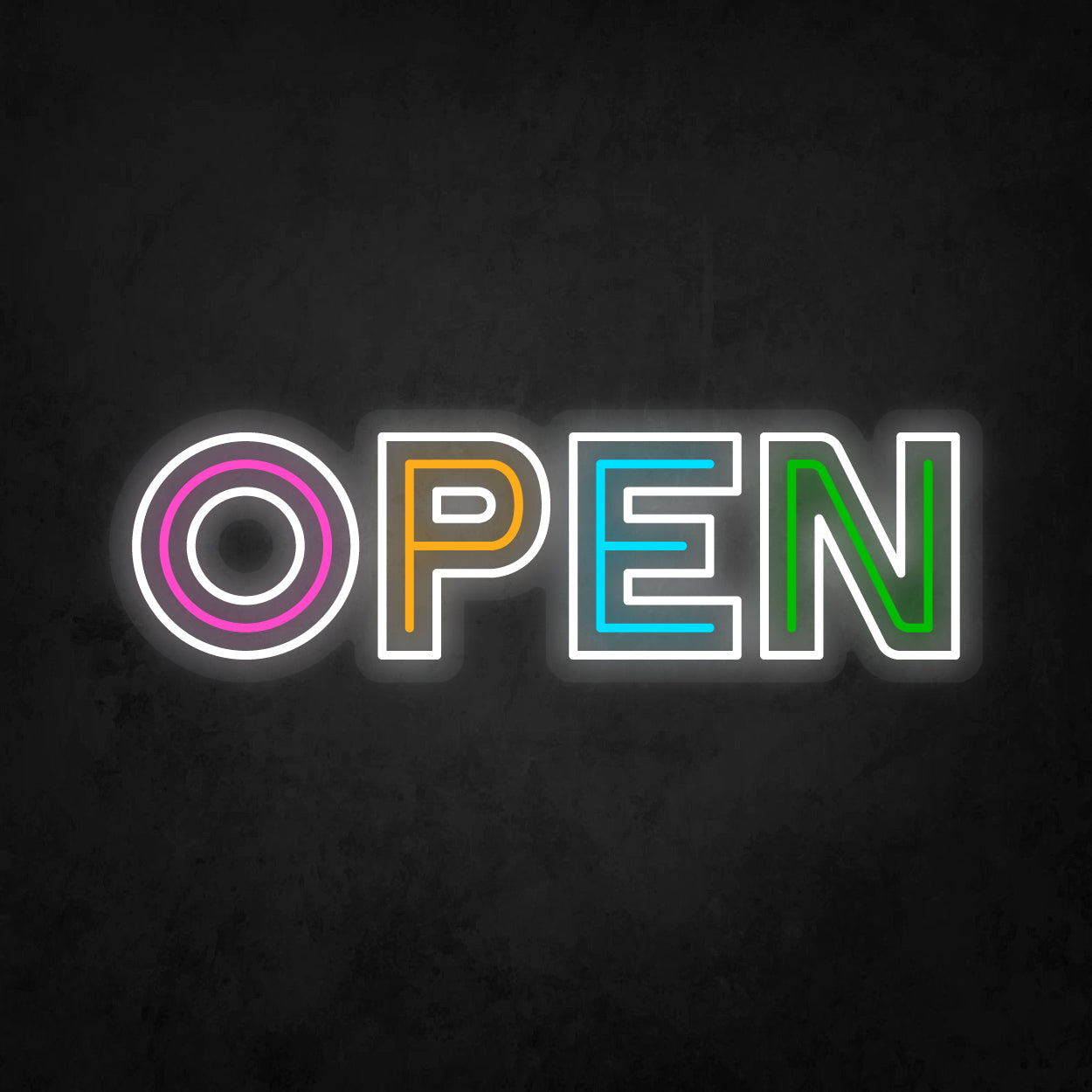 LED Neon Sign - OPEN 3 Line – Self Signs