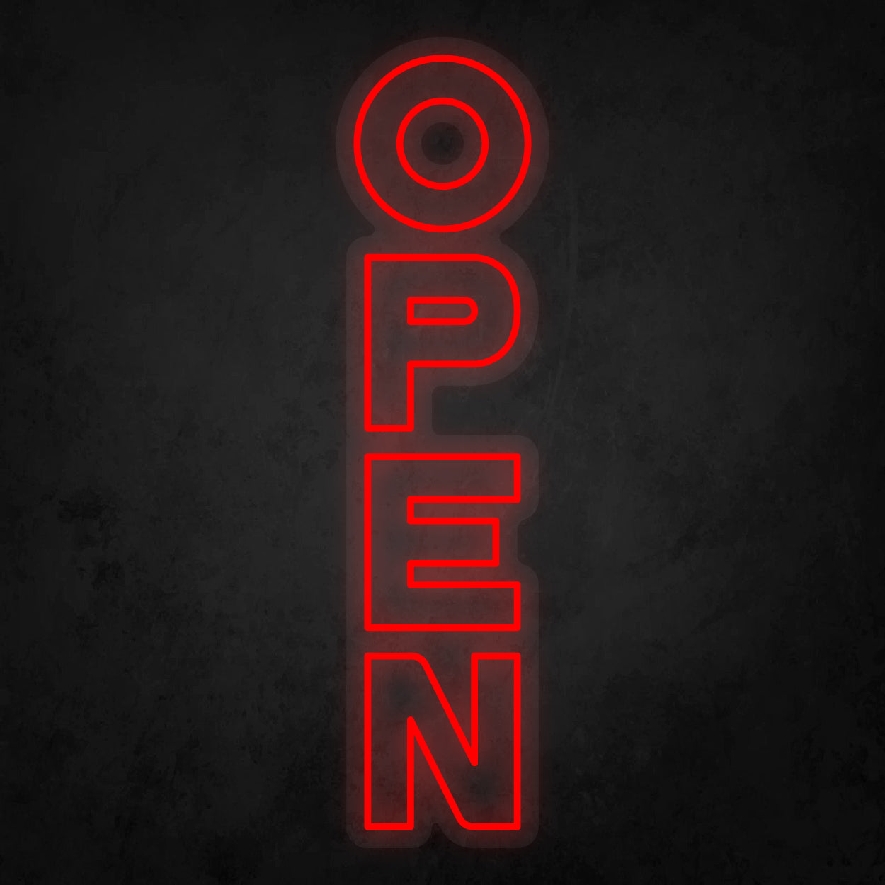 LED Neon Sign - OPEN Vertical 2 Line