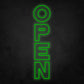 LED Neon Sign - OPEN Vertical 2 Line