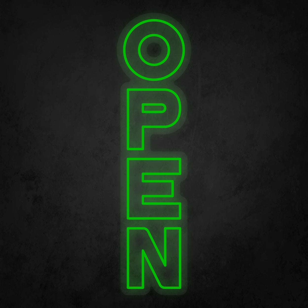 LED Neon Sign - OPEN Vertical 2 Line