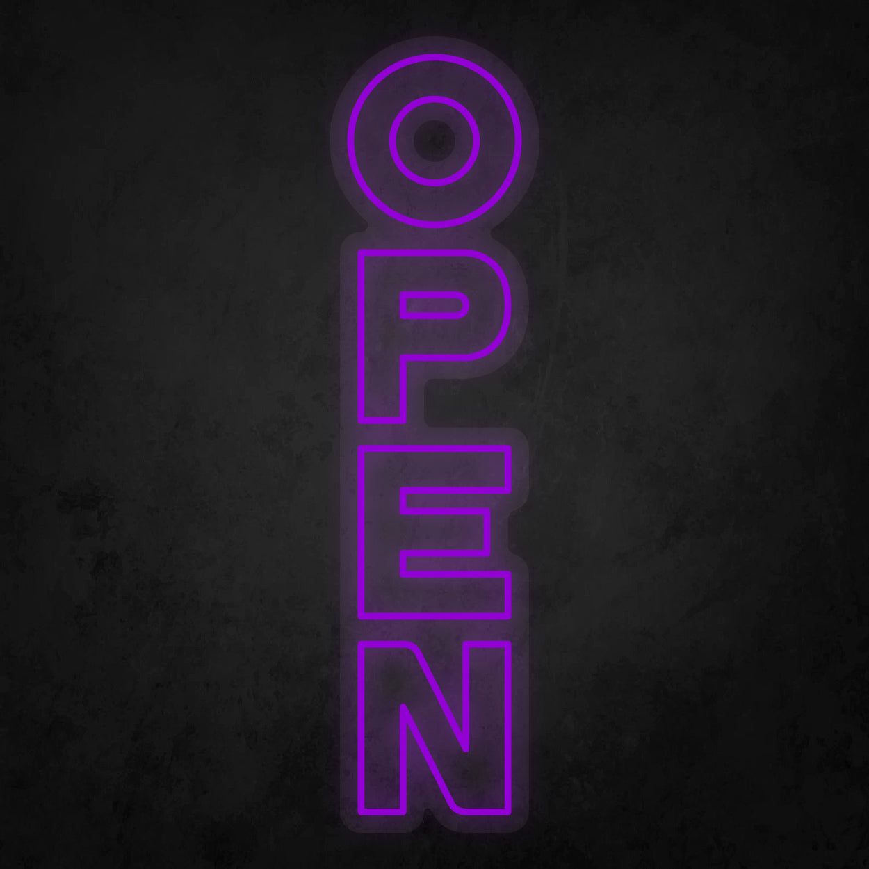 LED Neon Sign - OPEN Vertical 2 Line