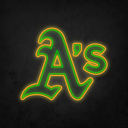 LED Neon Sign - Oakland Athletics Large