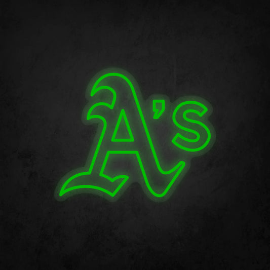 LED Neon Sign - Oakland Athletics - Medium