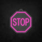 LED Neon Sign - Octagon Stop Sign