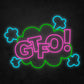 LED Neon Sign - POP ART - GTFO!