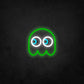 LED Neon Sign - Pac-Man Ghost Looking to The Left